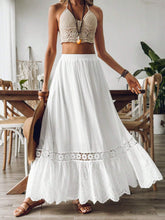 VCAY Solid Color Burnout Casual Skirt For Women Daily Wear